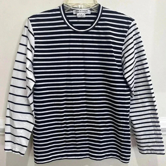 Comme des Garson Comme does Garson stripped Long Sleeve Top Size Medium - Picture 6 of 6